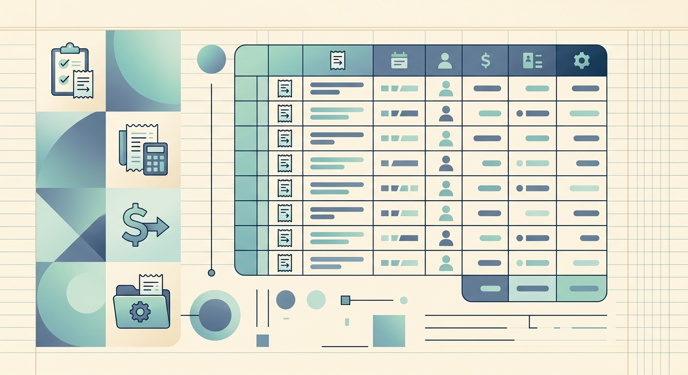 Contractor Receipt Log Template