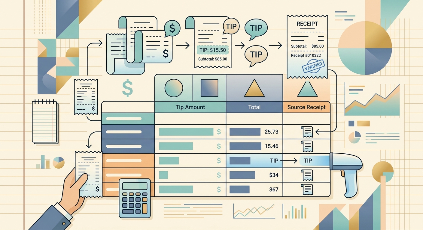 How to Extract Tips from Receipts