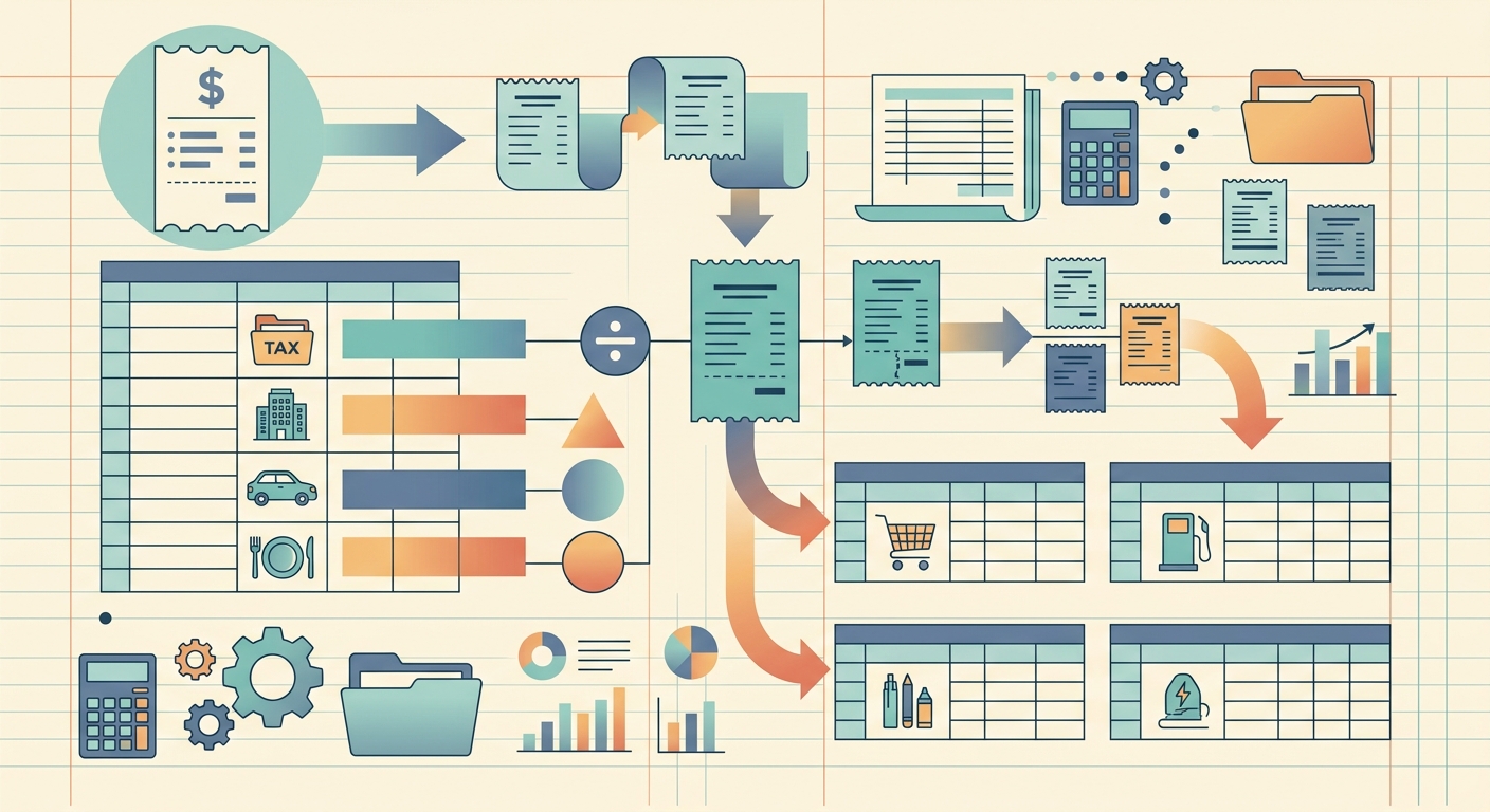 How to Split Receipts by Tax Category