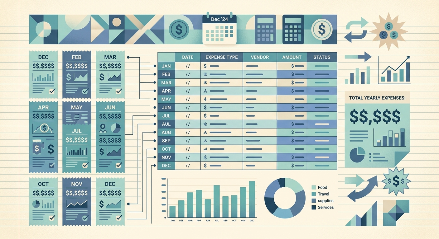 Year End Expense Summary Template