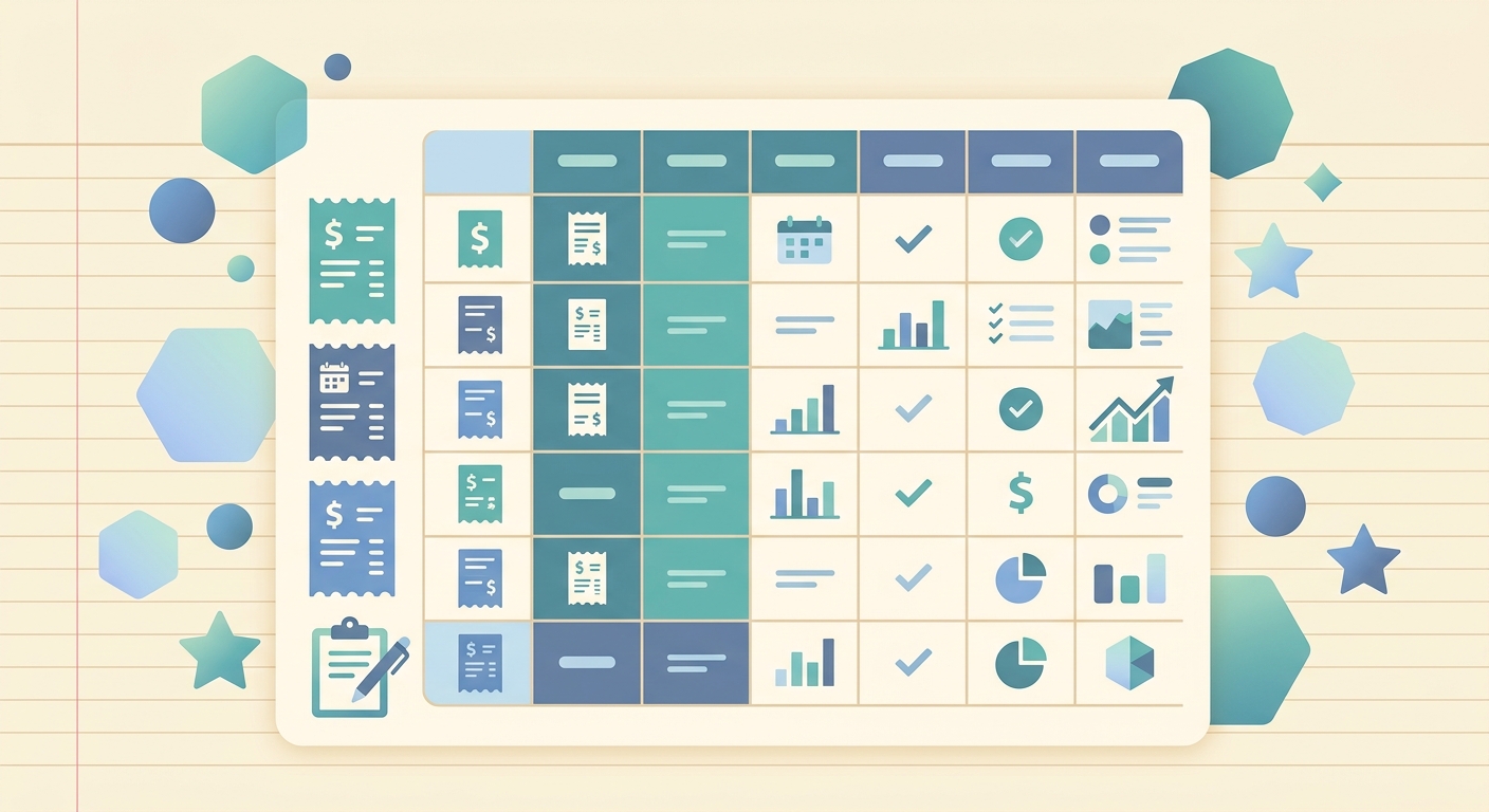 Small Business Receipt Tracking Template