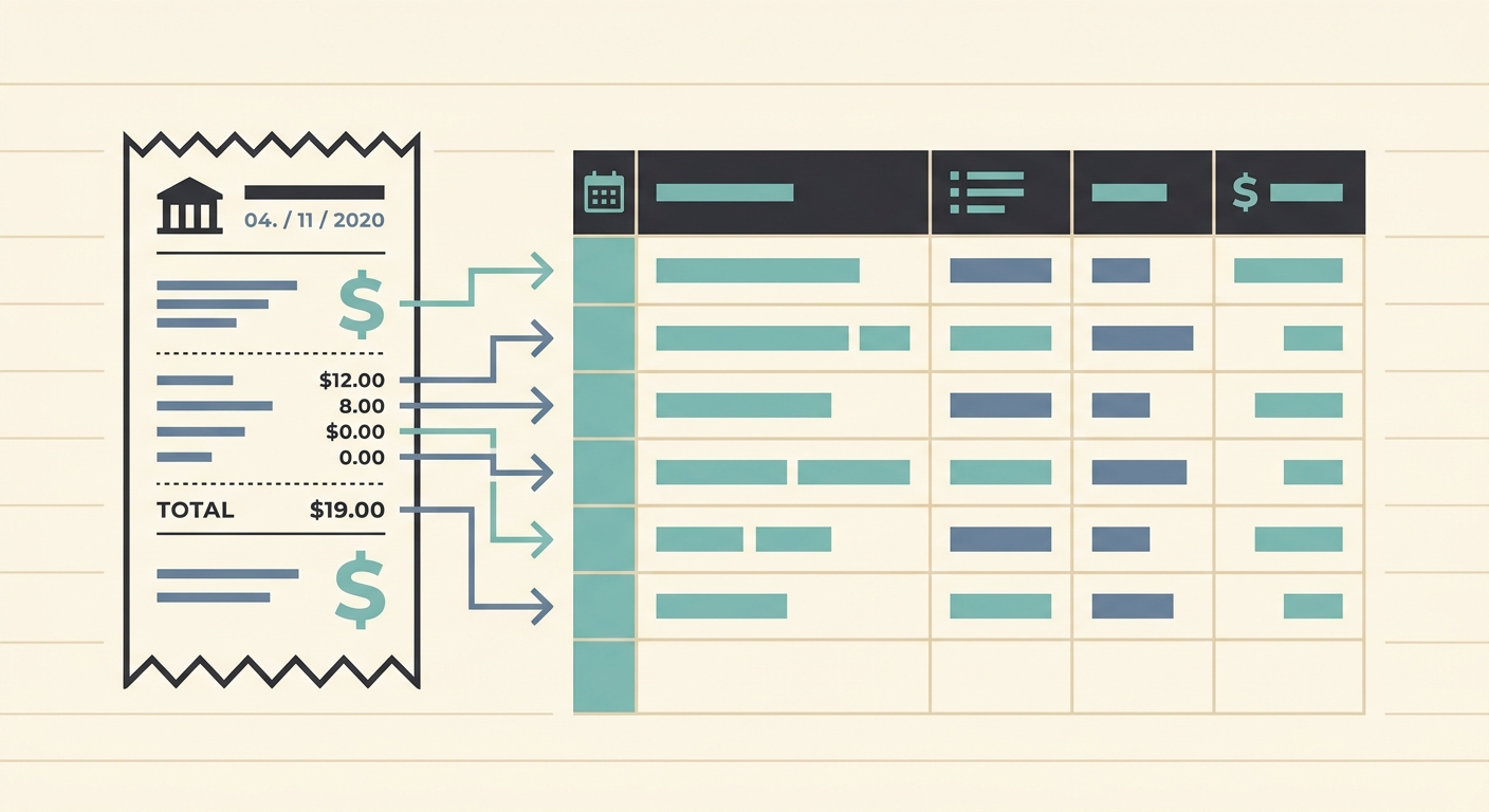 Receipt to CFO Dashboard Workflow