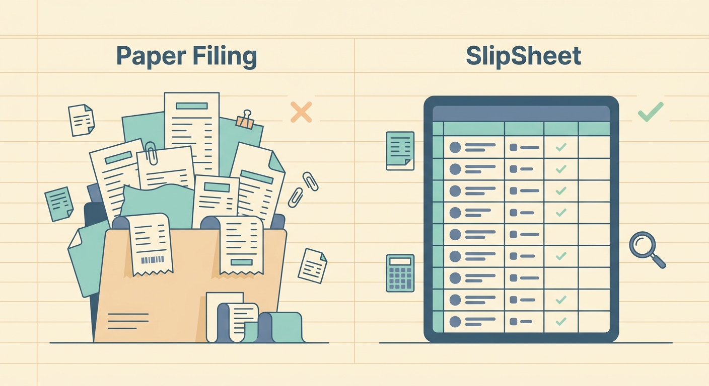 Paper Filing vs SlipSheet