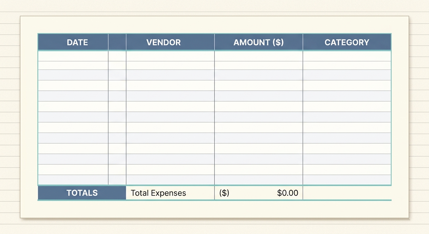 Freelance Expense Tracking Template