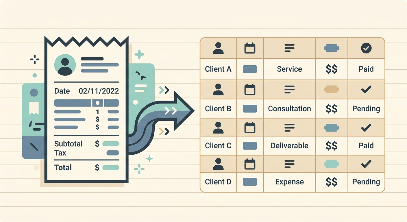 Client Billing Receipt Workflow