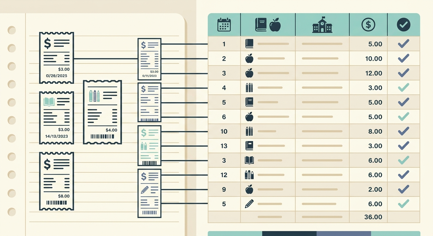 Receipt Tracker for Teachers and Educators