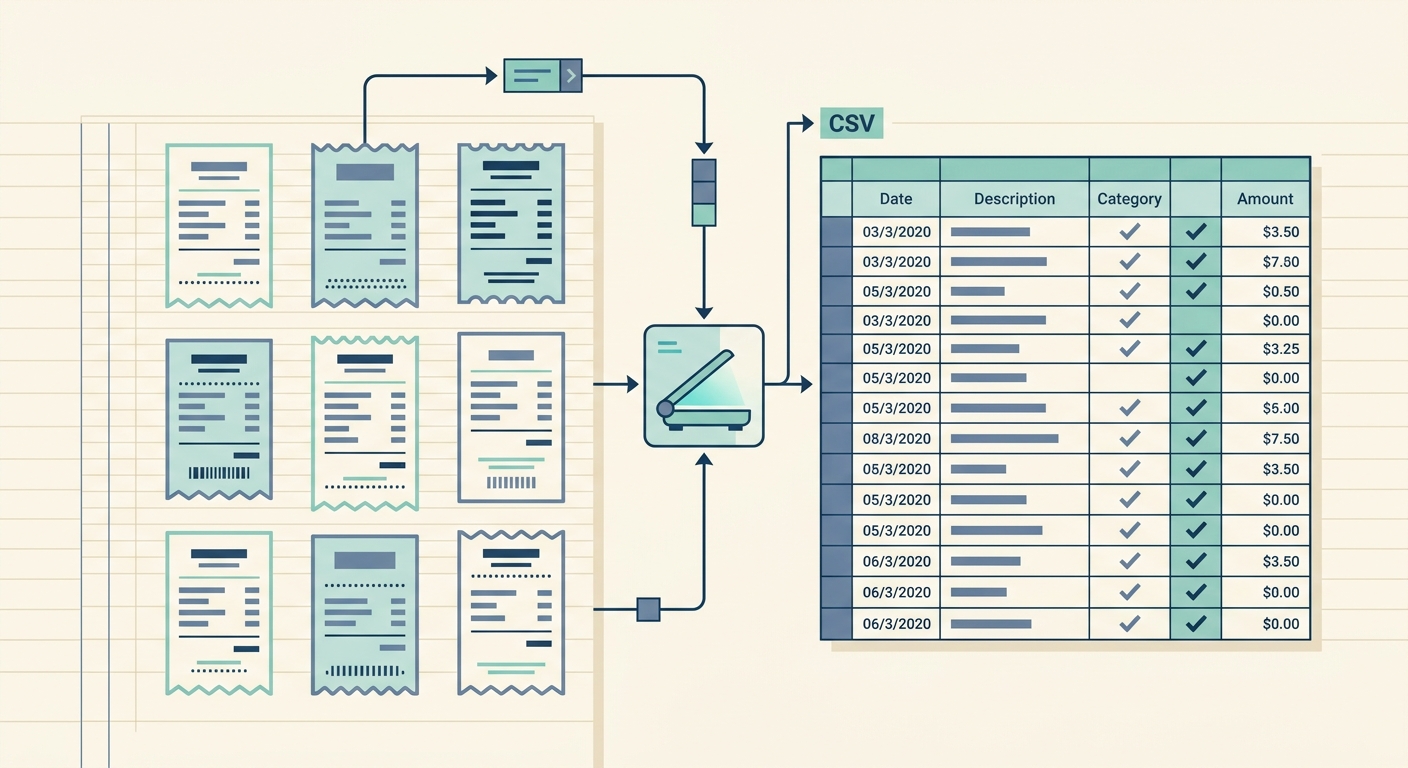 Scan Receipts to CSV