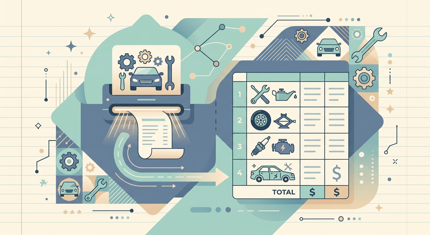 Receipt Scanner for Automotive Services
