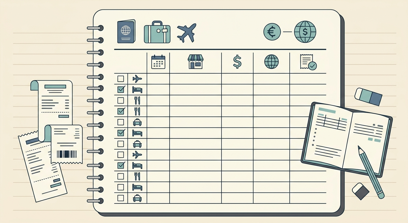 Receipt Organizer for International Travel