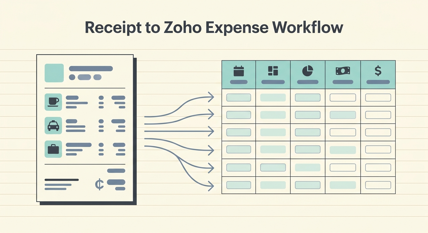 Receipt to Zoho Expense Workflow