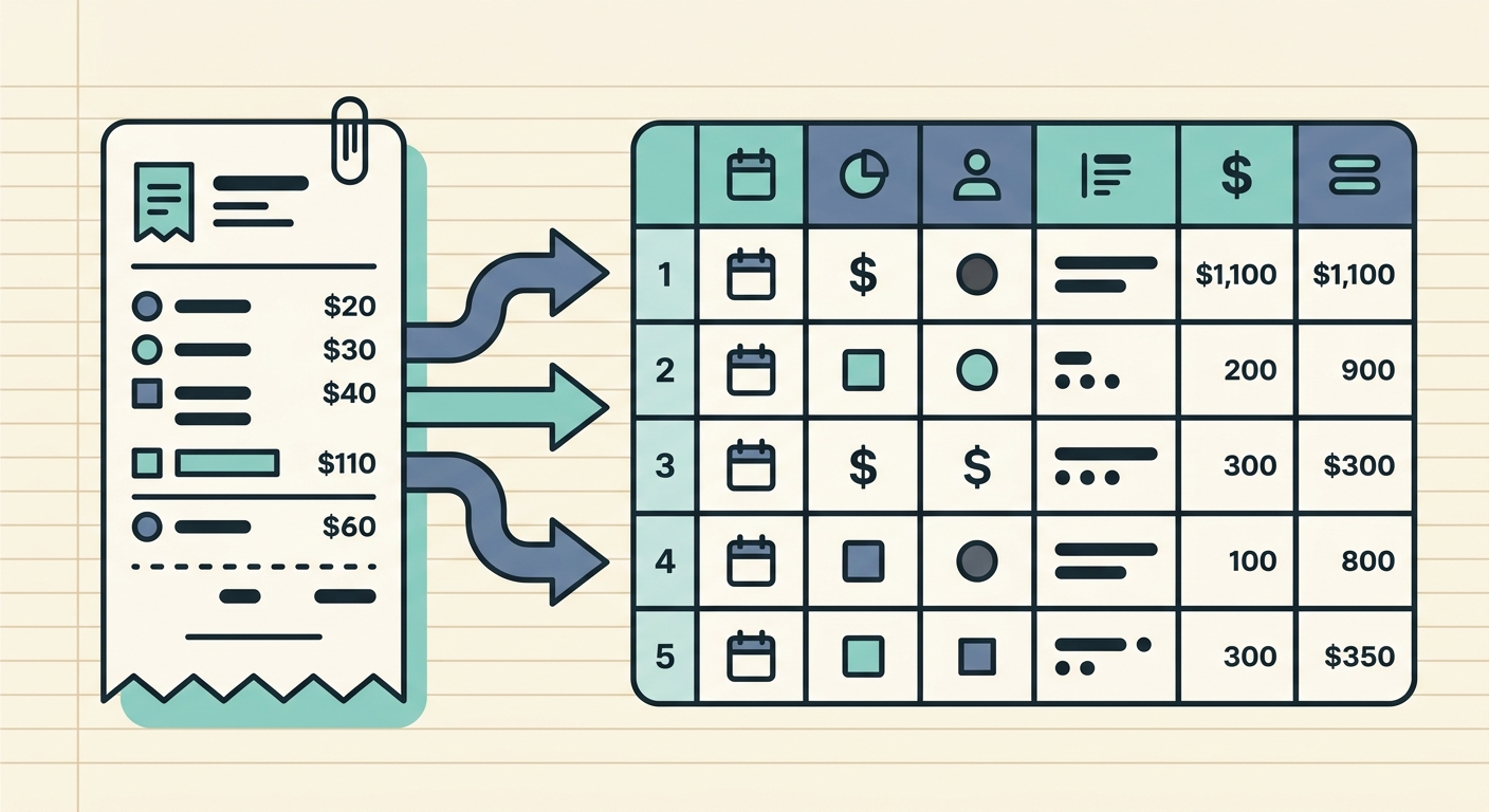 Receipt to FreshBooks Workflow